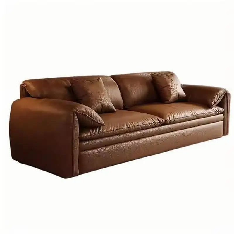 Brown Faux Leather Italian Modern Sleeper Double Couch Chaise Lounge Small European Living Room Sofa Bed Furniture
Brown Faux Leather Italian Modern Sleeper Double Couch Chaise Lounge Small European Living Room Sofa Bed Furniture