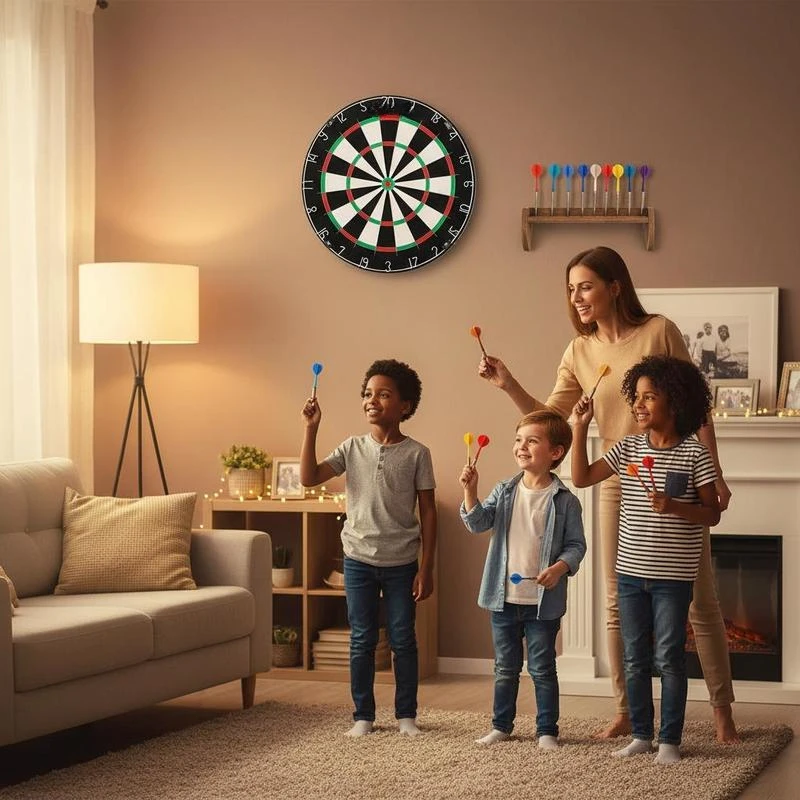 Dart Board, High-Grade Self-Healing Sisal Fiber Dartboard with Staple-Free Bullseye, Blade Wire & Rotating Number Ring, 17.7" Professional Dartboard for Home Party Game Room (Darts Not Included)
Dart Board, High-Grade Self-Healing Sisal Fiber Dartboard with Staple-Free Bullseye, Blade Wire & Rotating Number Ring, 17.7" Professional Dartboard for Home Party Game Room (Darts Not Included)