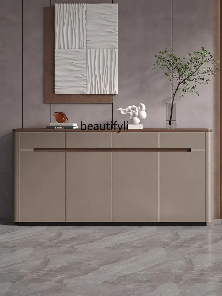 Saddle Leather Household Shoe Cabinet Hall Large Capacity Storage Entrance Cabinet Solid Wood Book Shoe Cabinet
Saddle Leather Household Shoe Cabinet Hall Large Capacity Storage Entrance Cabinet Solid Wood Book Shoe Cabinet