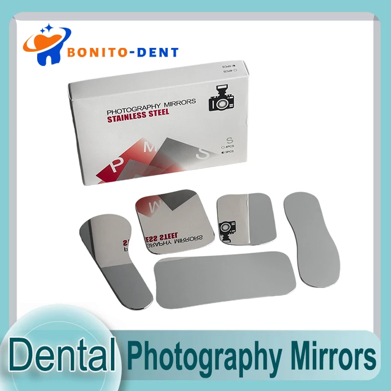 5 Pcs/Set High Quality Stainless Steel Dental Photography Mirrors Single-sided Reflector Oral Care Dentistry Orthodontic Mirror
5 Pcs/Set High Quality Stainless Steel Dental Photography Mirrors Single-sided Reflector Oral Care Dentistry Orthodontic Mirror