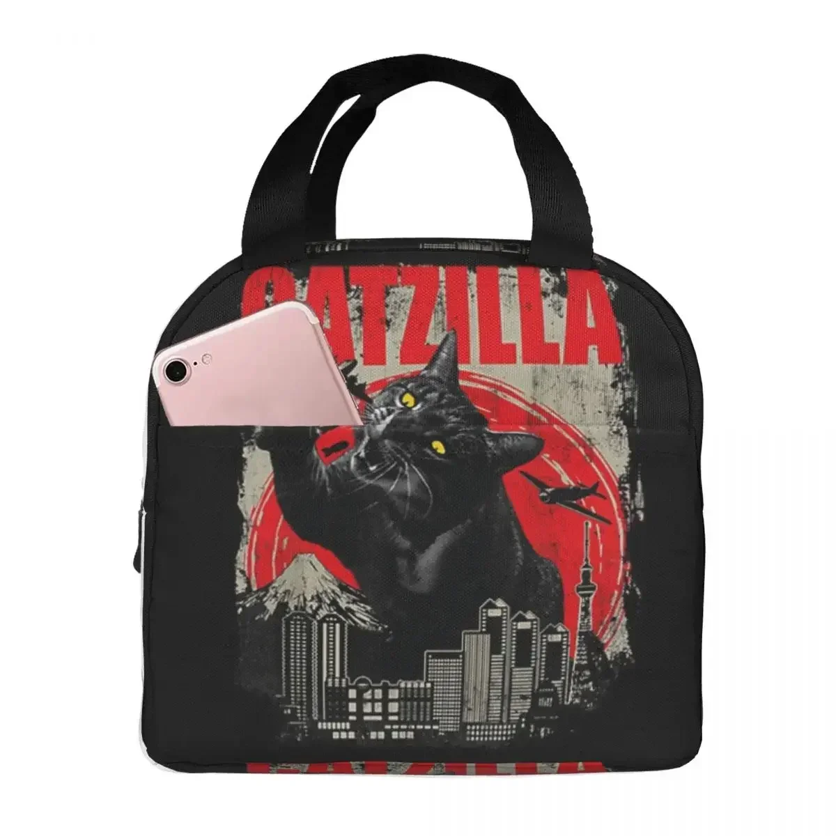 Винтажные изолированные сумки для обеда Catzilla Monsters Kitten, сумки для пикника, термохолодильник, ланч-бокс, сумка для обеда для женщин, работы, детей
Винтажные изолированные сумки для обеда Catzilla Monsters Kitten, сумки для пикника, термохолодильник, ланч-бокс, сумка для обеда для женщин, работы, детей