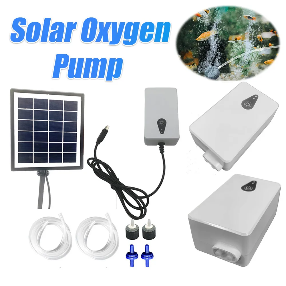 6V 2W Solar Oxygen Pump Dual Use Solar Panel Air Pump for Aquarium Fish Tank Garden Pond Aerator with Battery Backup
6V 2W Solar Oxygen Pump Dual Use Solar Panel Air Pump for Aquarium Fish Tank Garden Pond Aerator with Battery Backup