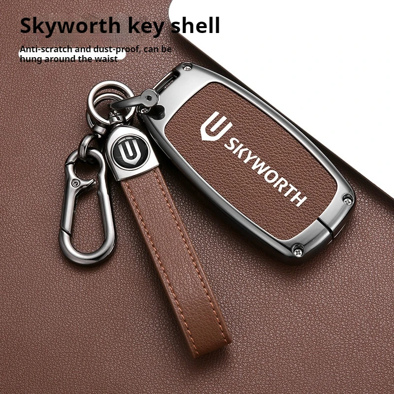 Zinc Alloy Leather Car Key Case for SKYWORTH SKYWELL ET5 EV6 HT-i Remote Protection Cover Bag Shell Keychain Holder Accessories
Zinc Alloy Leather Car Key Case for SKYWORTH SKYWELL ET5 EV6 HT-i Remote Protection Cover Bag Shell Keychain Holder Accessories
