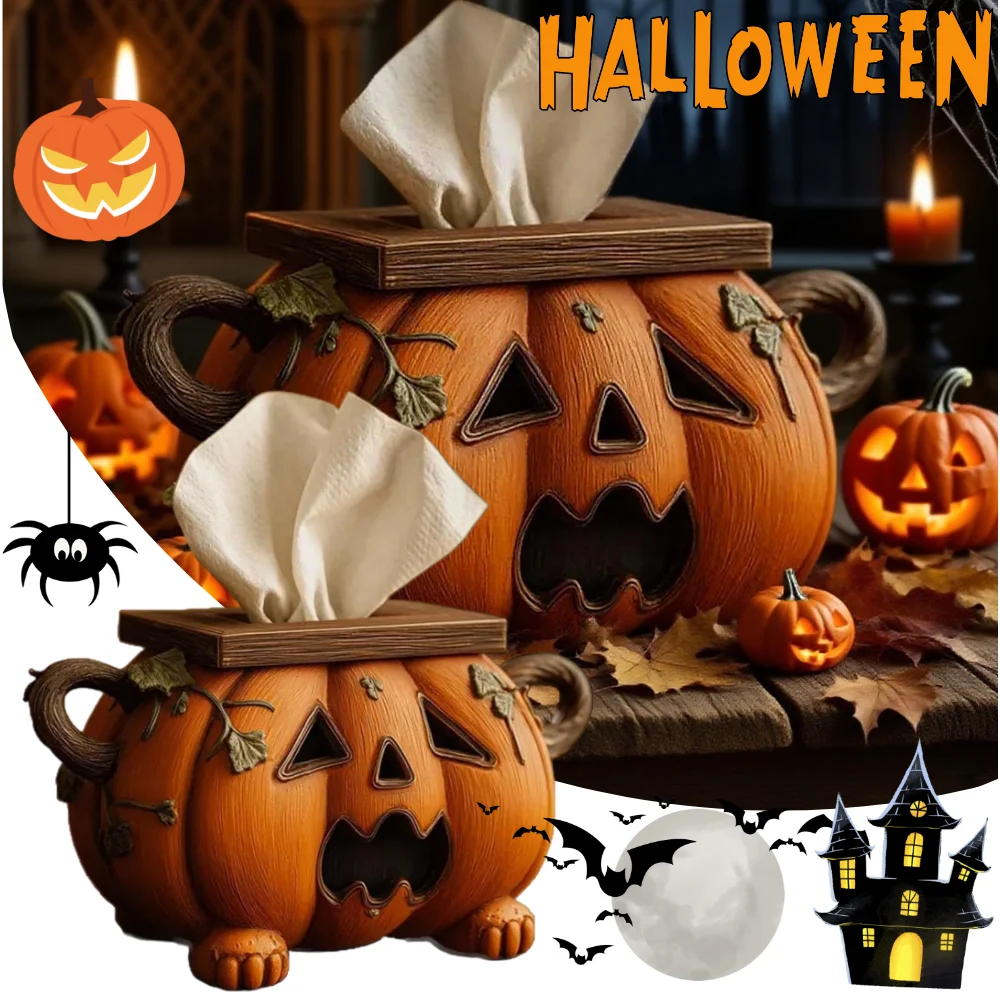 Spooky Halloween Pumpkin Tissue Box with Eyes Halloween Pumpkin Tissue Box Holder Pumpkin Toilet Paper Holder for Halloween
Spooky Halloween Pumpkin Tissue Box with Eyes Halloween Pumpkin Tissue Box Holder Pumpkin Toilet Paper Holder for Halloween