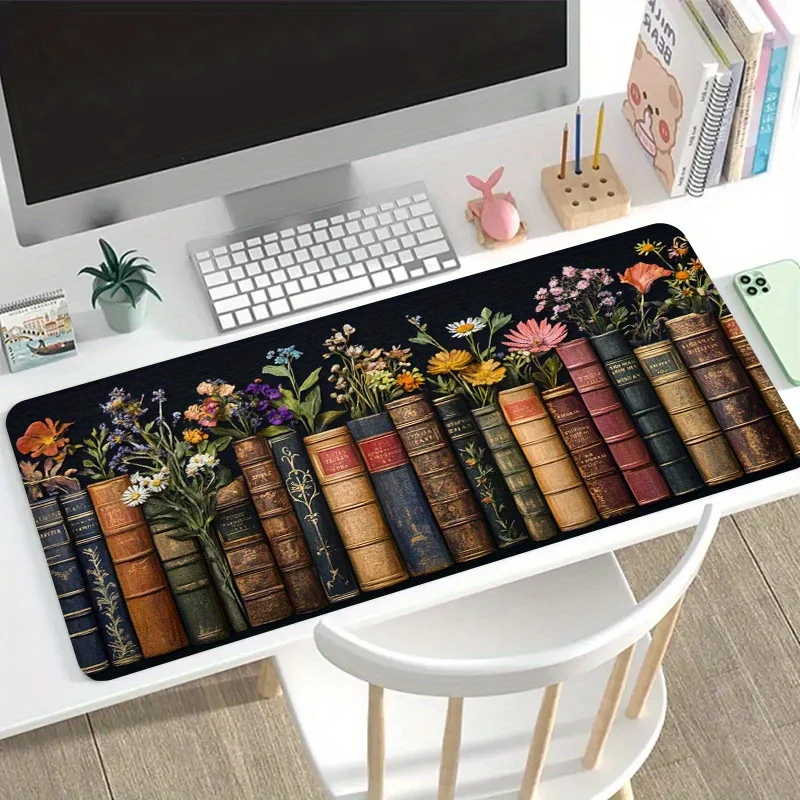 Large Gaming Mouse Pad Vintage Books Wildflowers Non-Slip Rubber Washable Desk Mat Extended Pad Gamer Setup Decoration Mousepad
Large Gaming Mouse Pad Vintage Books Wildflowers Non-Slip Rubber Washable Desk Mat Extended Pad Gamer Setup Decoration Mousepad