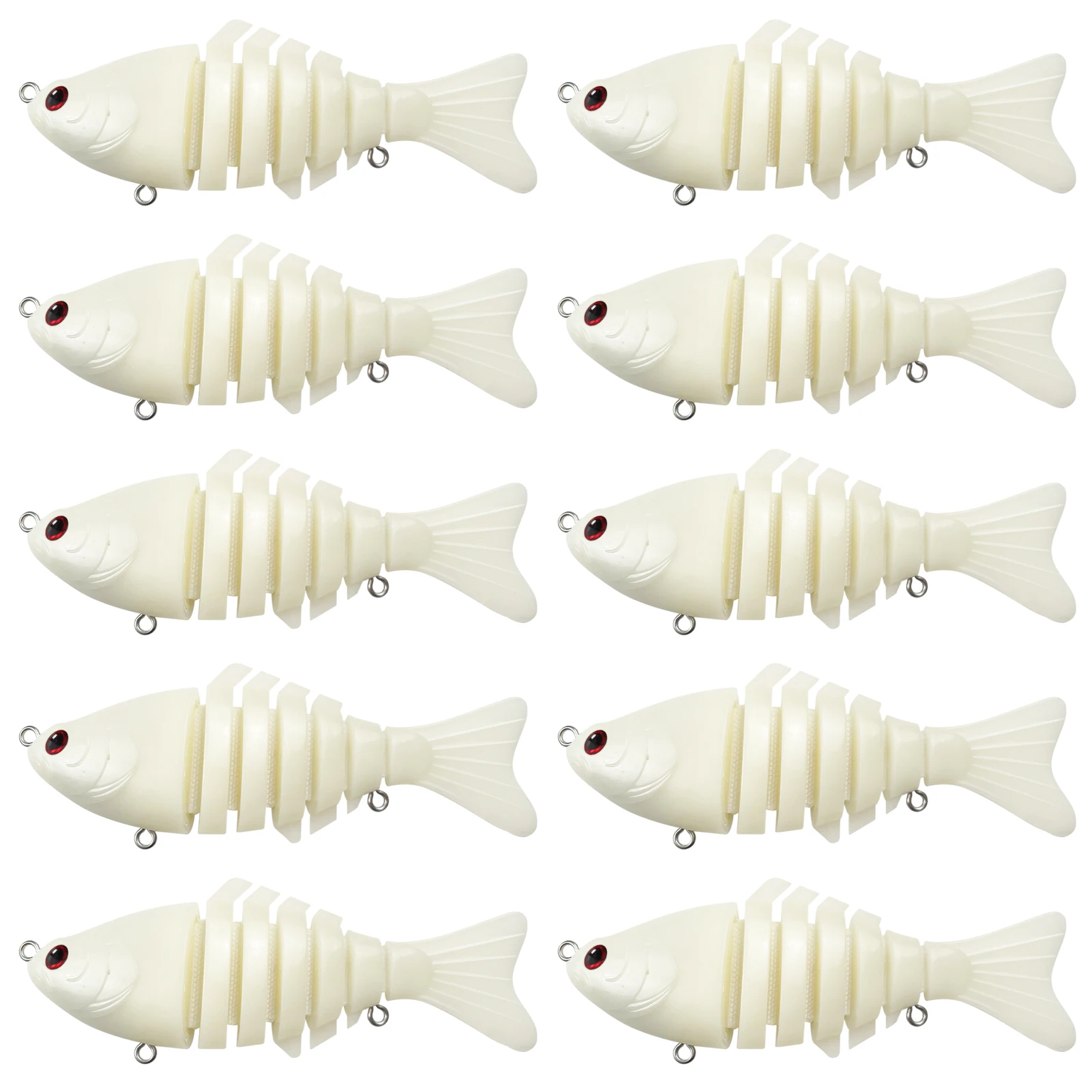 FREE FISHER 10pcs/Lot Multi-Section Fishing Unpainted Lures,9.8cm 13.5g DIY Blank Artificial Baits,Rattles Jerk Bait Embryo Kit
FREE FISHER 10pcs/Lot Multi-Section Fishing Unpainted Lures,9.8cm 13.5g DIY Blank Artificial Baits,Rattles Jerk Bait Embryo Kit