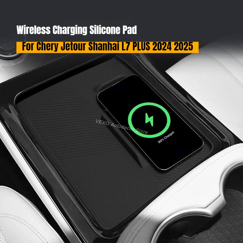 For Chery Jetour Shanhai L7 PLUS 2024 2025 Wireless Charging Pad Silicone Non-slip Car Charger Protector Mat Auto Accessories
For Chery Jetour Shanhai L7 PLUS 2024 2025 Wireless Charging Pad Silicone Non-slip Car Charger Protector Mat Auto Accessories