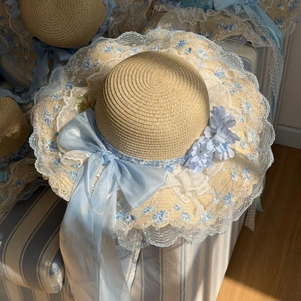 Floral Design Woman's Straw Hat Breathable INS Sun Protection Cap Wide Brim UV Protection Women's Sun Visor Hats Summer Season
Floral Design Woman's Straw Hat Breathable INS Sun Protection Cap Wide Brim UV Protection Women's Sun Visor Hats Summer Season
