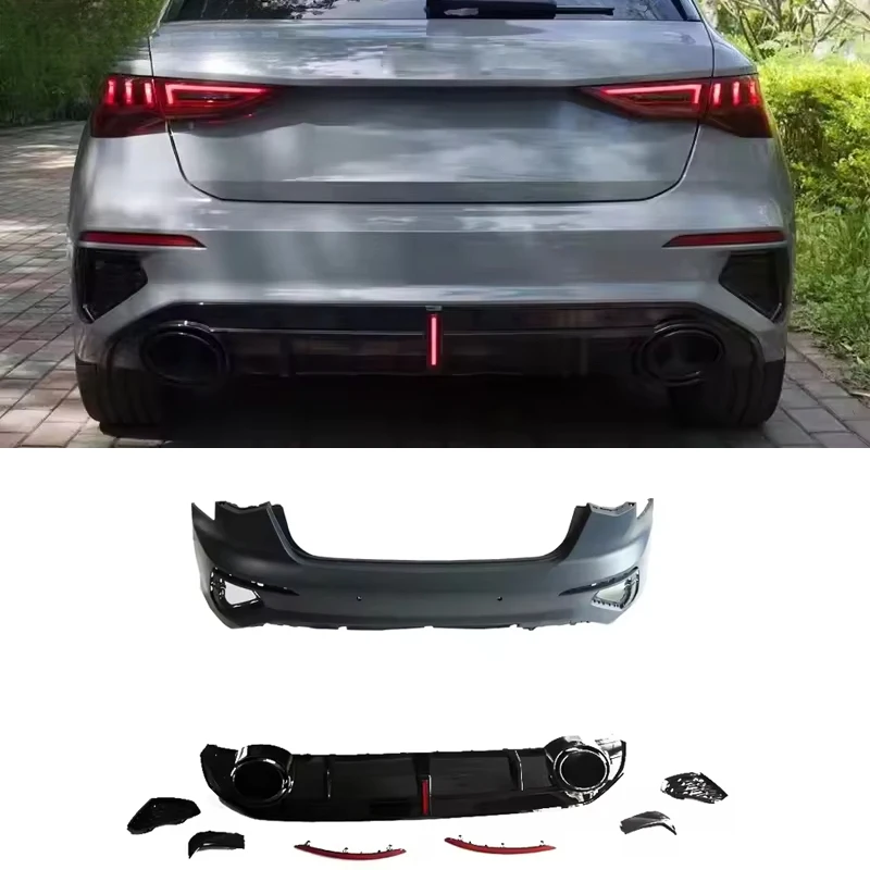 Suitable for Audi A3/S3 Hatchback 2020-2024, RS3 Style High Quality Rear Bumper & Rear Diffuser
Suitable for Audi A3/S3 Hatchback 2020-2024, RS3 Style High Quality Rear Bumper & Rear Diffuser