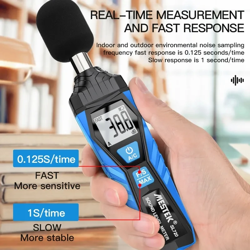 SL720 Smart Sensor 30-130db Db Decibel Detector Digital Sound Leve Meter Audio Tester
SL720 Smart Sensor 30-130db Db Decibel Detector Digital Sound Leve Meter Audio Tester