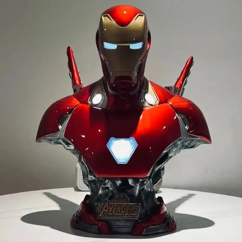 The Avengers Glowing Mk50 Iron Man Bust Resin Model 1/3 Large Size Static Statue 40cm Upgraded Glowing Gk Model Peripheral Gift
The Avengers Glowing Mk50 Iron Man Bust Resin Model 1/3 Large Size Static Statue 40cm Upgraded Glowing Gk Model Peripheral Gift