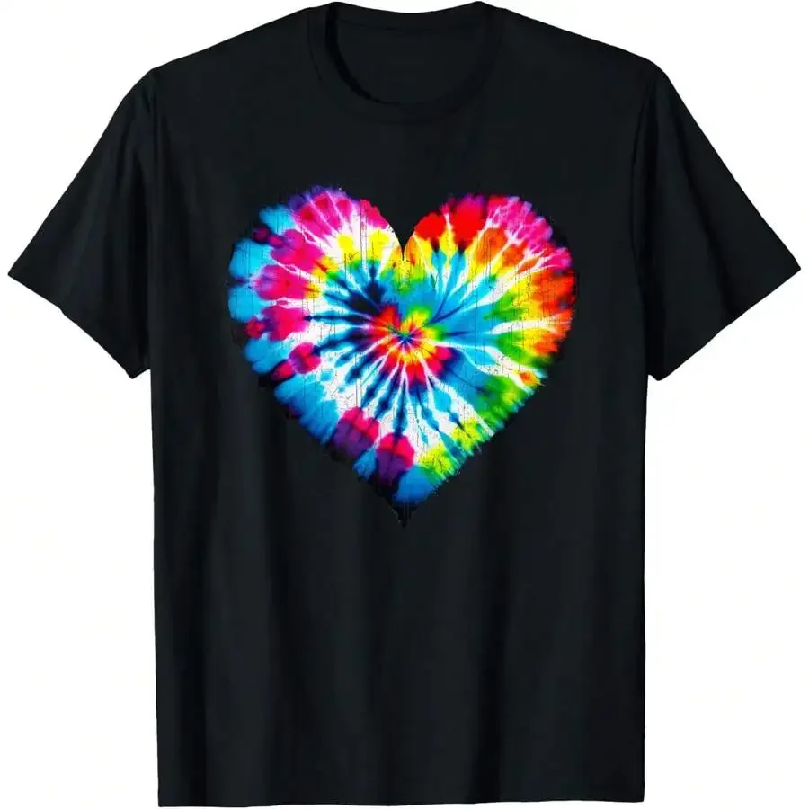 Tie Dye Heart Pattern Colorful Valentines Day T-Shirt For Adults
Tie Dye Heart Pattern Colorful Valentines Day T-Shirt For Adults