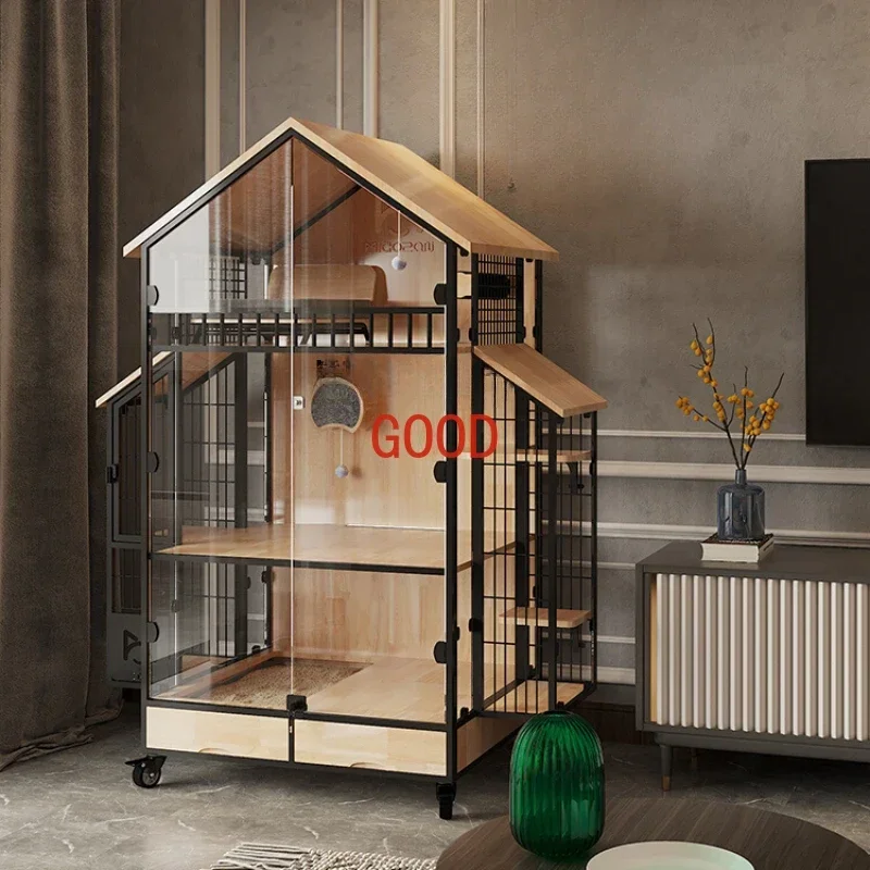 Biyuan Panoramic Cat Villa with Toilet Solid Wood Luxury Cat House Oversized Cage Household Cat Nest
Biyuan Panoramic Cat Villa with Toilet Solid Wood Luxury Cat House Oversized Cage Household Cat Nest