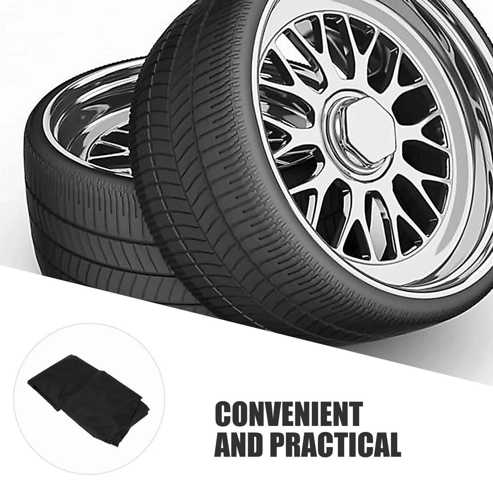 Cover Wheel Protector 210D Oxford Silver Coating Waterproof Dustproof UV Protection Extensible Non Scratch Keeps Tire Shape Long
Cover Wheel Protector 210D Oxford Silver Coating Waterproof Dustproof UV Protection Extensible Non Scratch Keeps Tire Shape Long