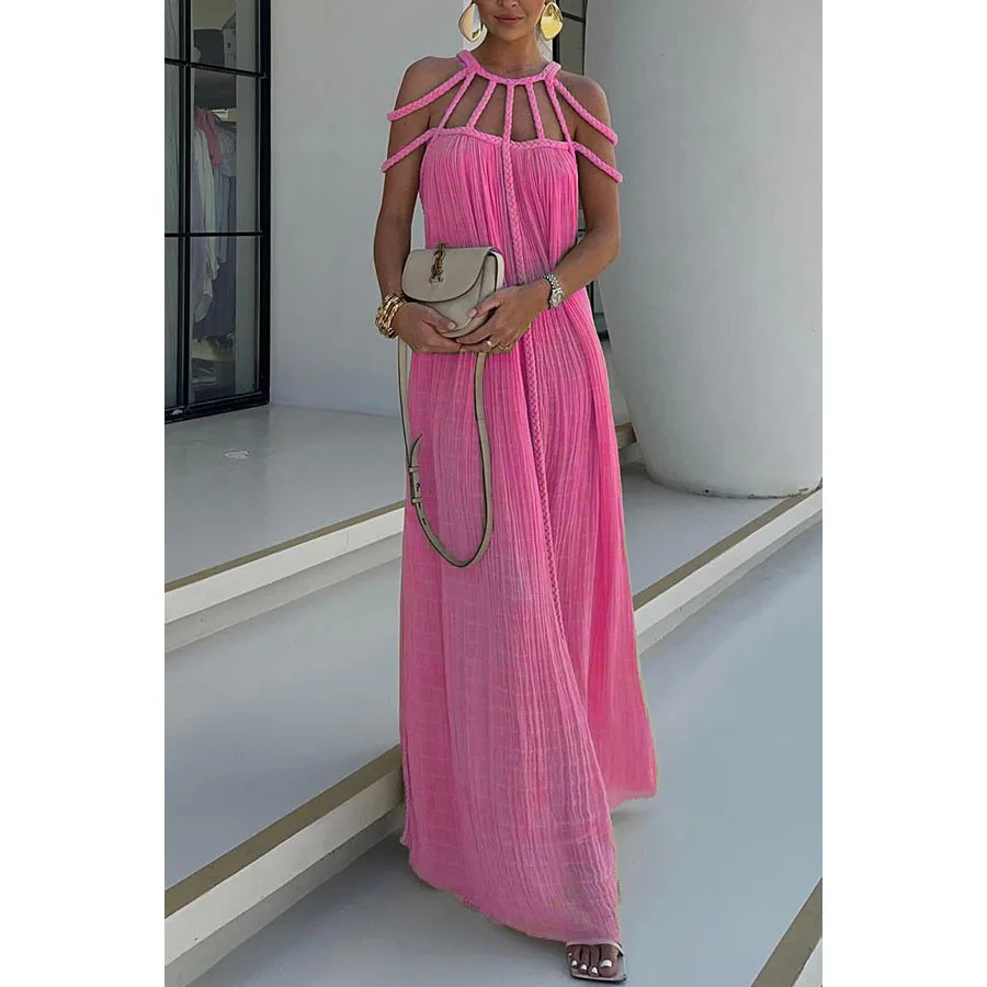 H174 Spring and summer new casual drawstring multi-coloured loose fashion evening dresses
H174 Spring and summer new casual drawstring multi-coloured loose fashion evening dresses