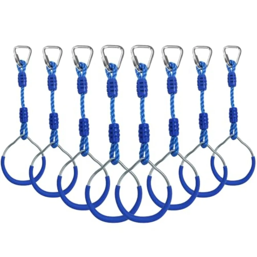 Ninja Ring Backyard Gymnastic Fitness Fist Outdoor Jungle Gym Play Set Playground Training Equipment 8 Blue Swing Monkey Bar Ha
Ninja Ring Backyard Gymnastic Fitness Fist Outdoor Jungle Gym Play Set Playground Training Equipment 8 Blue Swing Monkey Bar Ha