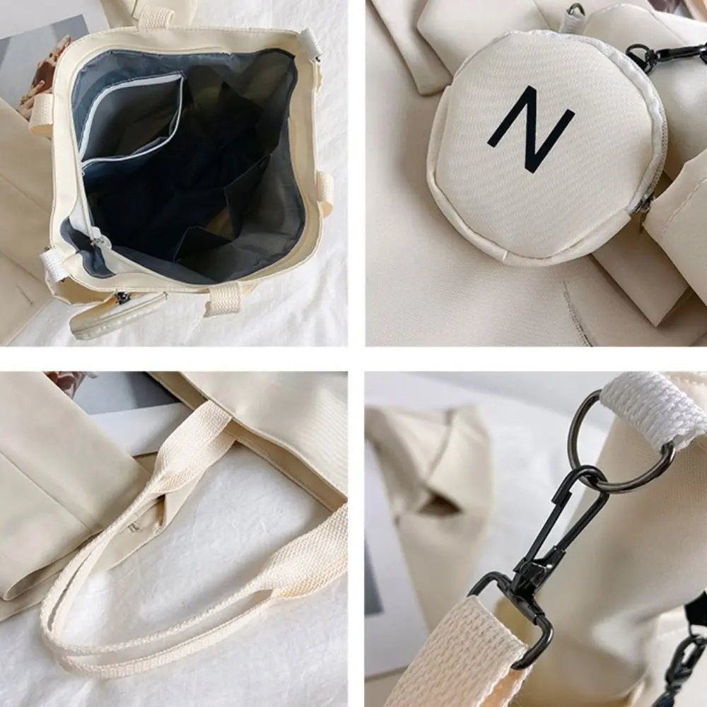 Casual Nylon Oxford Tote Bag Korean Style Solid color Canvas Shoulder Bag Zipper With Coin Purse Women Handbag Men
Casual Nylon Oxford Tote Bag Korean Style Solid color Canvas Shoulder Bag Zipper With Coin Purse Women Handbag Men