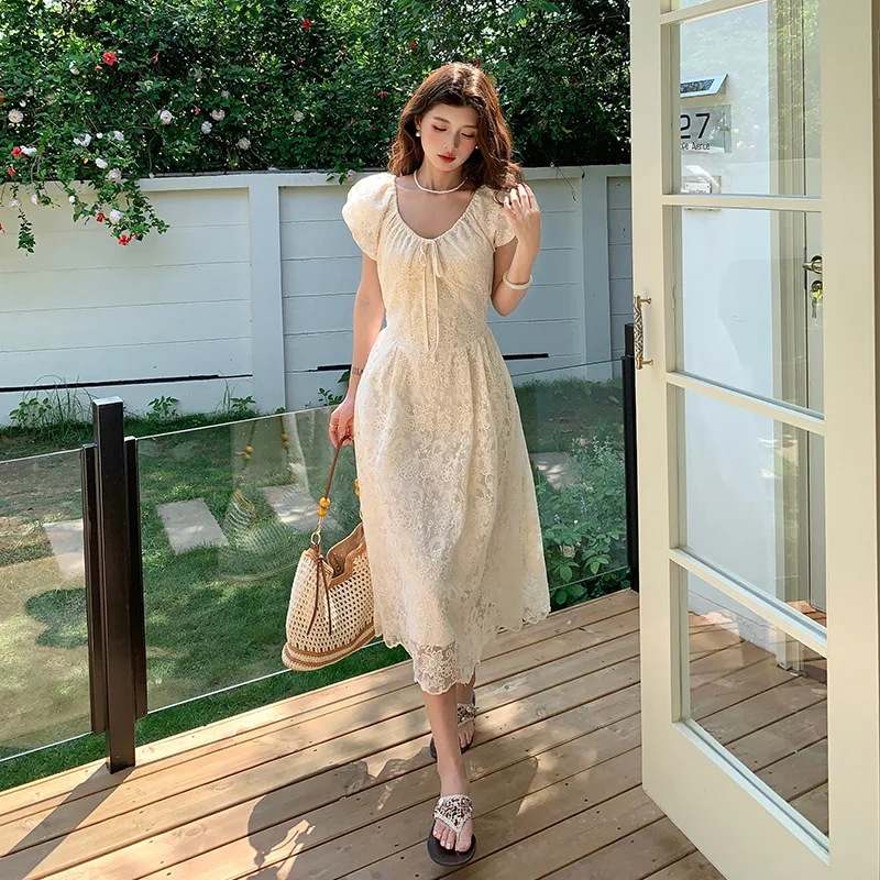 Embroidery Lace Dress Floral Boho Dresses for Women Spring Summer Elegant Slimming Lace Dresses
Embroidery Lace Dress Floral Boho Dresses for Women Spring Summer Elegant Slimming Lace Dresses