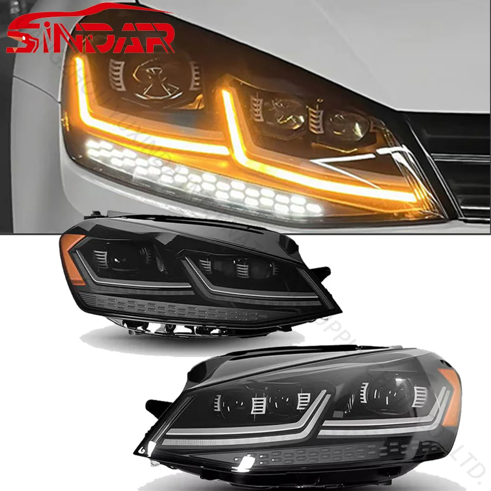 Автомобильные модификации SINDAR: новые светодиодные фары в сборе для Volkswagen Golf Mk7 GTI 2013-2017 
Автомобильные модификации SINDAR: новые светодиодные фары в сборе для Volkswagen Golf Mk7 GTI 2013-2017
