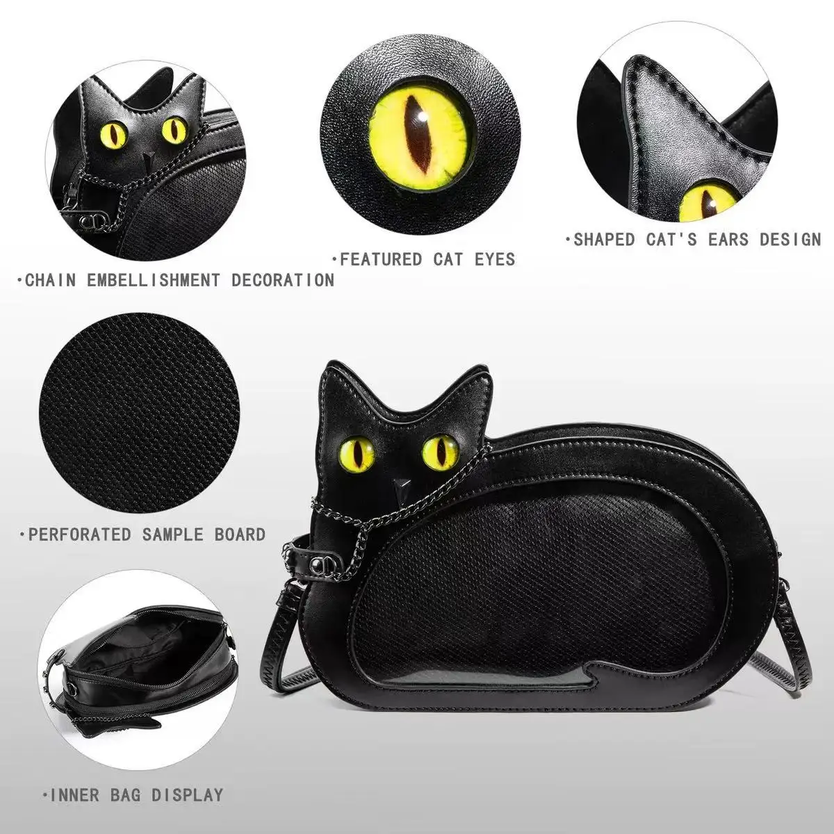 Japanese-Style Simple Cat-Shaped Crossbody Bag Single-Shoulder Two-Dimensional Design Fashionable Accessory for Men And Women
Japanese-Style Simple Cat-Shaped Crossbody Bag Single-Shoulder Two-Dimensional Design Fashionable Accessory for Men And Women
