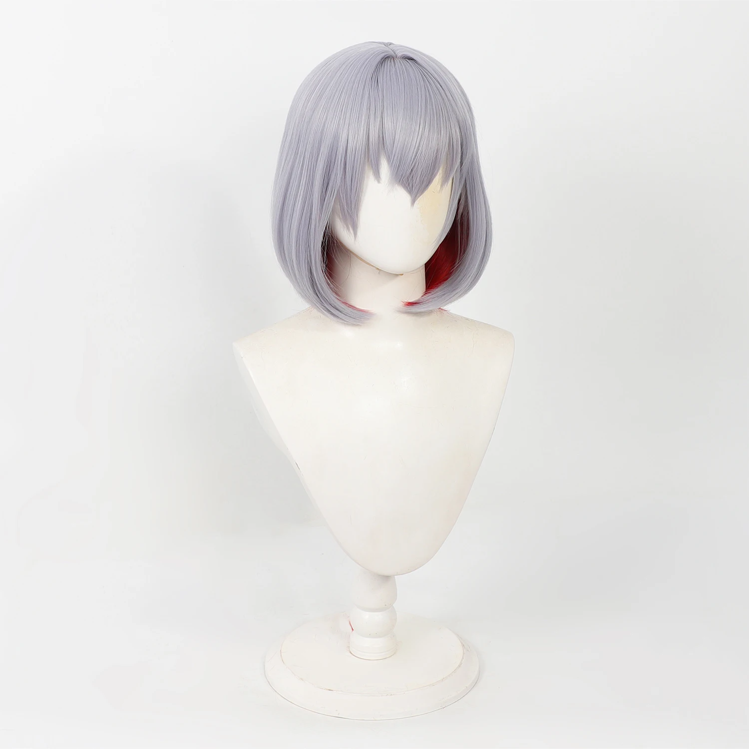 16inch Premium Synthetic Gray with Red Underlayer Short Bob Wig Heat Resistant Cosplay Wig for Halloween & Anime Events
16inch Premium Synthetic Gray with Red Underlayer Short Bob Wig Heat Resistant Cosplay Wig for Halloween & Anime Events