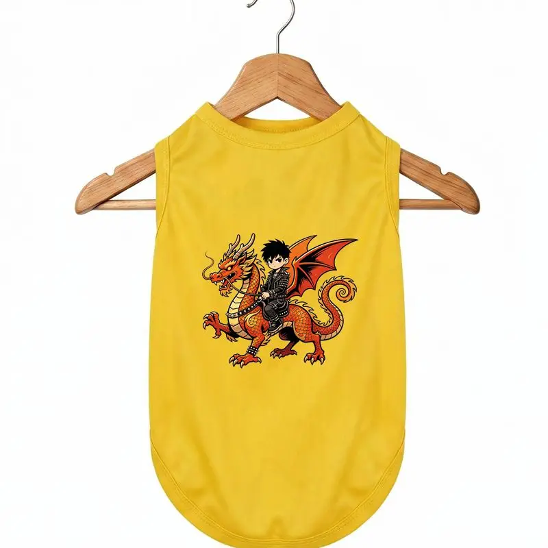 Dragon Rider Dog Summer Vest, Breathable Quick Dry, Pet Cool Clothing, Anime Style Pet Outfit
Dragon Rider Dog Summer Vest, Breathable Quick Dry, Pet Cool Clothing, Anime Style Pet Outfit