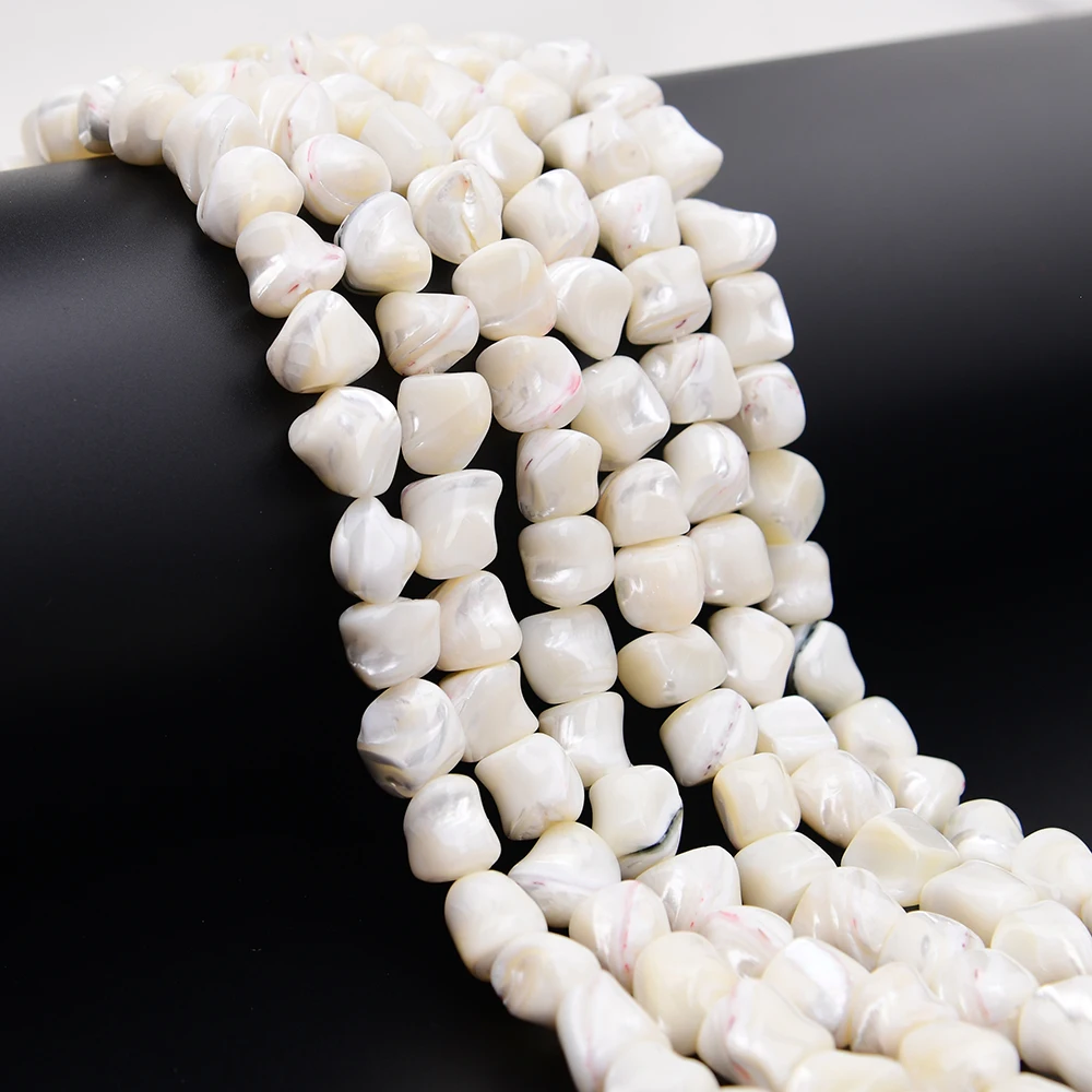 APDGG 2 Strands 12x13mm Natural White Trochus shell Freefrom Nugget Loose Beads 15.5'' Strand Jewelry Pendant Making DIY
APDGG 2 Strands 12x13mm Natural White Trochus shell Freefrom Nugget Loose Beads 15.5'' Strand Jewelry Pendant Making DIY