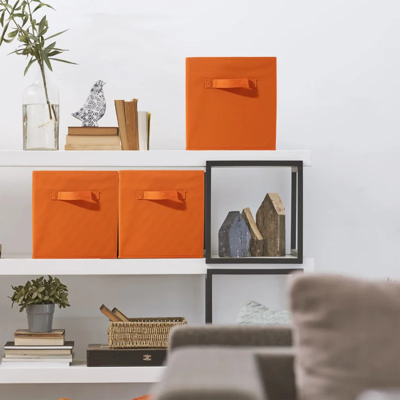 6PCS Foldable Storage Cubes Collapsible Organizer Bins for Closet Pantry Toys Shelves Home Office Nursery Eco Friendly
6PCS Foldable Storage Cubes Collapsible Organizer Bins for Closet Pantry Toys Shelves Home Office Nursery Eco Friendly