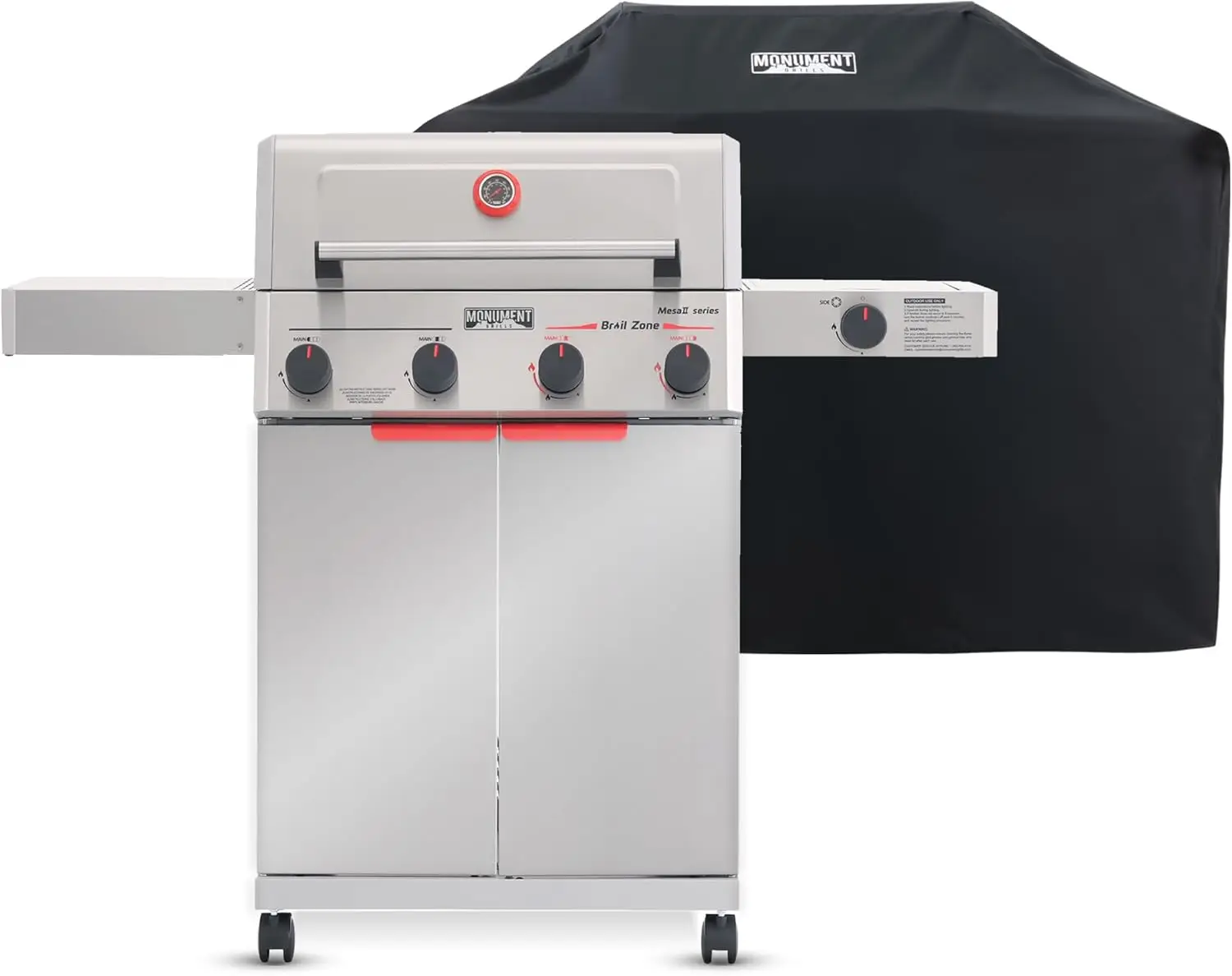 Stainless Steel Propane Gas Grill with 4+1 Burners, 525 sq.in Cooking Area, 49,000 BTU, Heats to 500°F in 5 Minutes – Outdoor Patio Grill with Broil Zone, Side Burner, Foldable Side Shelf, Includes Grill Cover
Stainless Steel Propane Gas Grill with 4+1 Burners, 525 sq.in Cooking Area, 49,000 BTU, Heats to 500°F in 5 Minutes – Outdoor Patio Grill with Broil Zone, Side Burner, Foldable Side Shelf, Includes Grill Cover