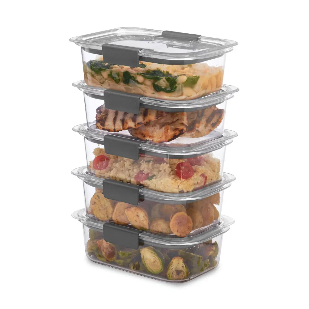 Brilliance Food Storage Containers, 3.2 Cup 5 Pack, Leak-Proof, BPA Free, Clear Tritan Plastic
Brilliance Food Storage Containers, 3.2 Cup 5 Pack, Leak-Proof, BPA Free, Clear Tritan Plastic