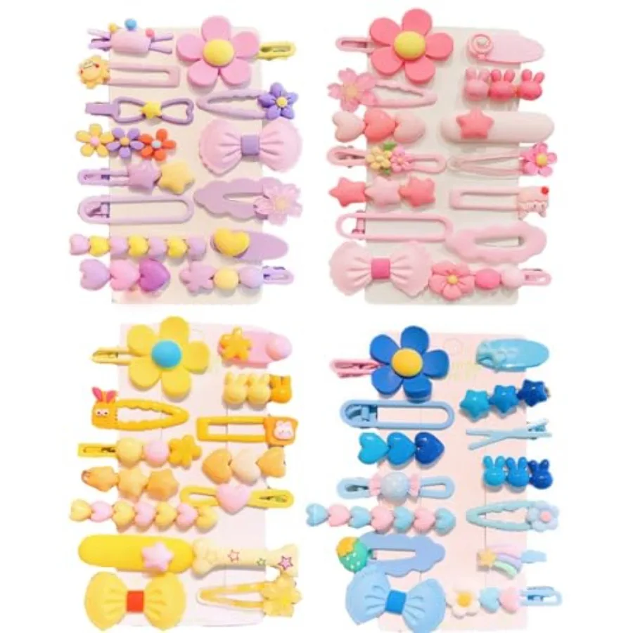 4 pack Girl Hair Clips Cute Hair Accessories for Candy Color Hair Accessory for Little Girls Teens, Multiple Patterns
4 pack Girl Hair Clips Cute Hair Accessories for Candy Color Hair Accessory for Little Girls Teens, Multiple Patterns