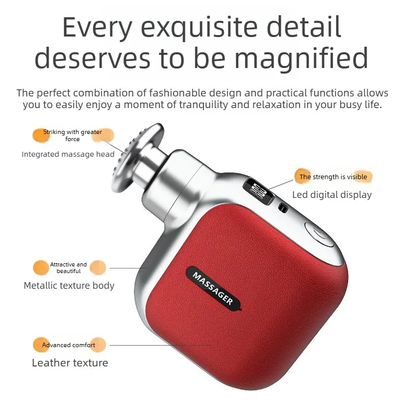 Mini Pocket Massage Gun with 4 Silicone Massage Heads Lightweight Portable Perfect for Office Home Use Low-noise Muscle Massage
Mini Pocket Massage Gun with 4 Silicone Massage Heads Lightweight Portable Perfect for Office Home Use Low-noise Muscle Massage