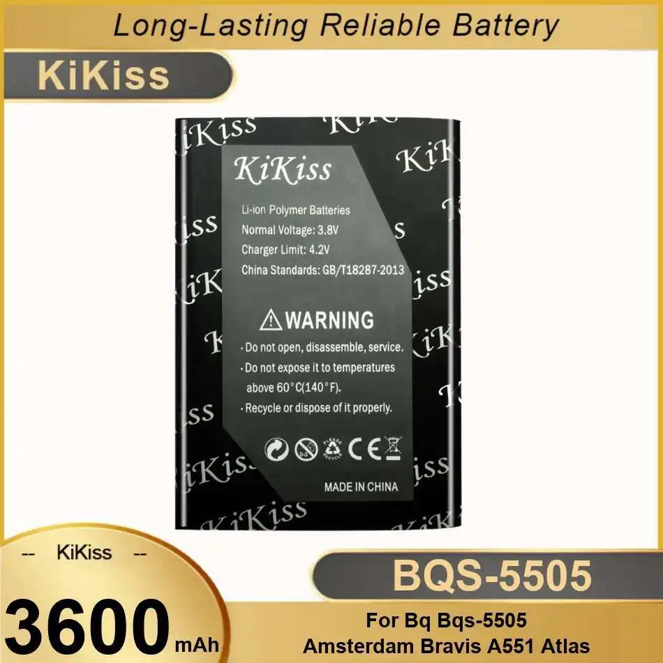 3600mAh Mobile Phone Battery Premium Replacement For BQ Bqs-5505 Amsterdam Bravis A551 Atlas Good Low-Temperature Performance
3600mAh Mobile Phone Battery Premium Replacement For BQ Bqs-5505 Amsterdam Bravis A551 Atlas Good Low-Temperature Performance