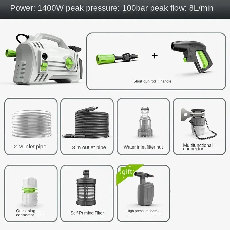 New Car Washing Machine 1400W Household Portable Car Washing Pump 220v High Pressure Washer
New Car Washing Machine 1400W Household Portable Car Washing Pump 220v High Pressure Washer