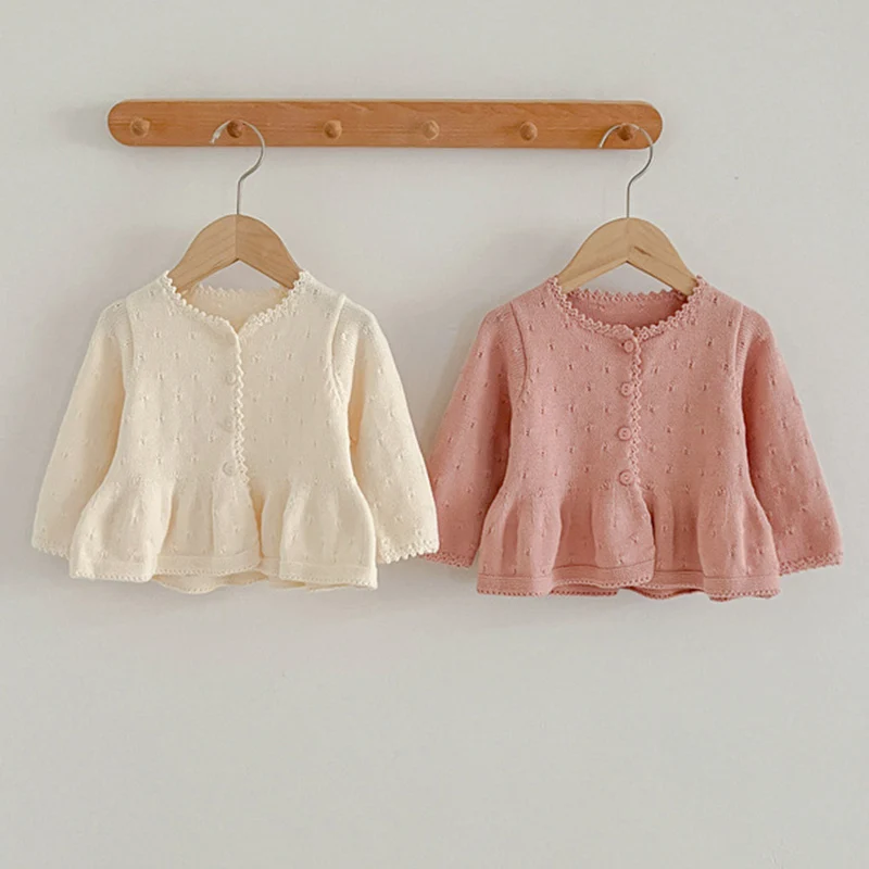 2024 New Autumn Korean Style Children Knitting Clothes Newborn Baby Girls Sweater Coat Long Sleeved Solid Color Cardigan Coat
2024 New Autumn Korean Style Children Knitting Clothes Newborn Baby Girls Sweater Coat Long Sleeved Solid Color Cardigan Coat
