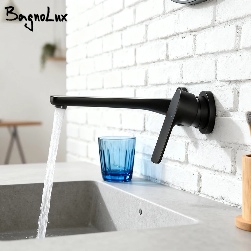 Матовый черный смеситель для раковины, латунная опора с скрытым управлением, излив-водопад, квадратный смеситель для горячей и холодной воды, настенный встроенный ящик
Матовый черный смеситель для раковины, латунная опора с скрытым управлением, излив-водопад, квадратный смеситель для горячей и холодной воды, настенный встроенный ящик