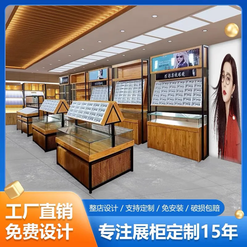 Custom. Glasses Display Counter Fast Fashion Glasses Shop Shelf Paint Glass Cabinet Showcase Myopia Glasses Showcase
Custom. Glasses Display Counter Fast Fashion Glasses Shop Shelf Paint Glass Cabinet Showcase Myopia Glasses Showcase