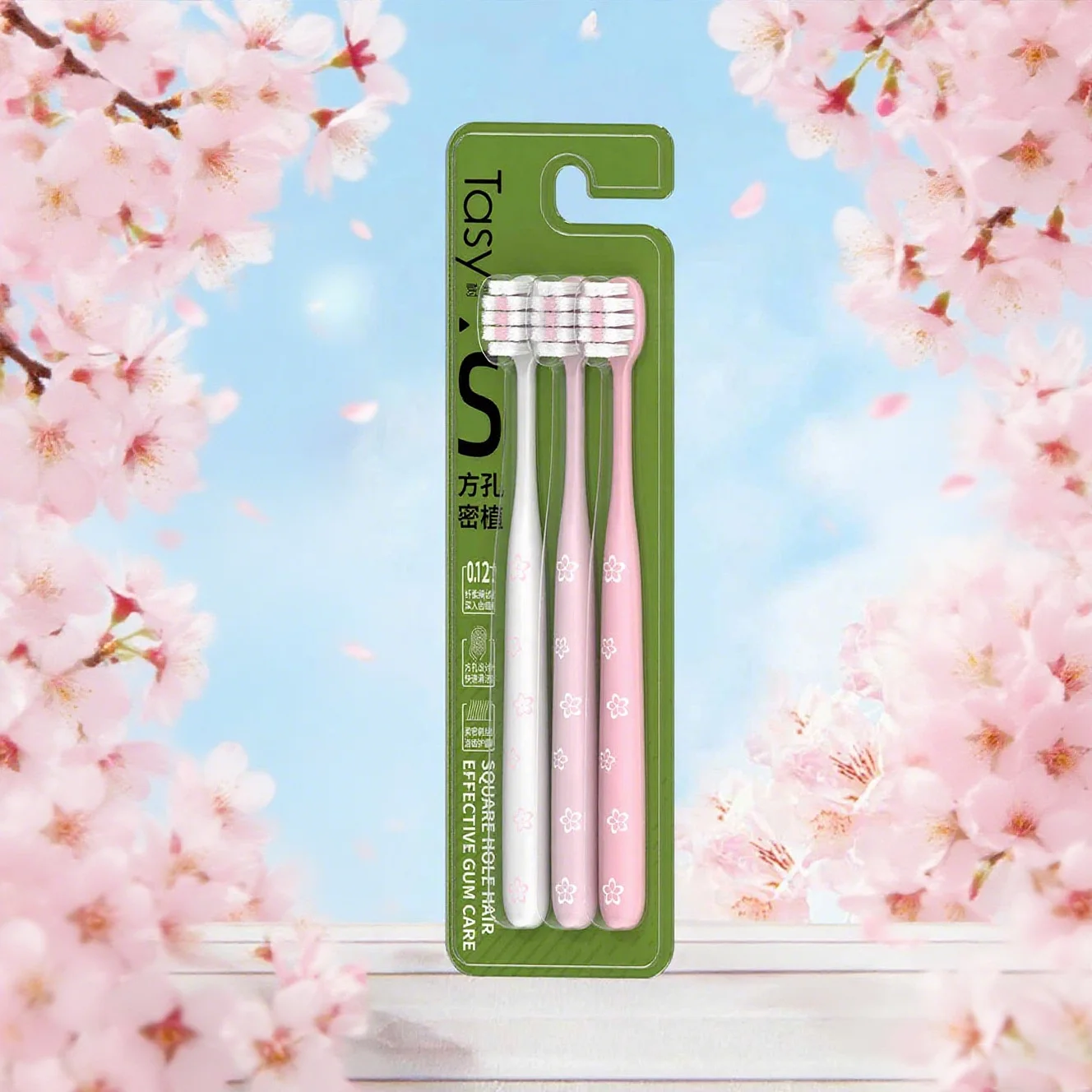 3-Pack Soft Toothbrushes,Fine Bristles, Gentle Gum Care,Cherry Blossom Handle Deep Clean,For Adults Kids
3-Pack Soft Toothbrushes,Fine Bristles, Gentle Gum Care,Cherry Blossom Handle Deep Clean,For Adults Kids