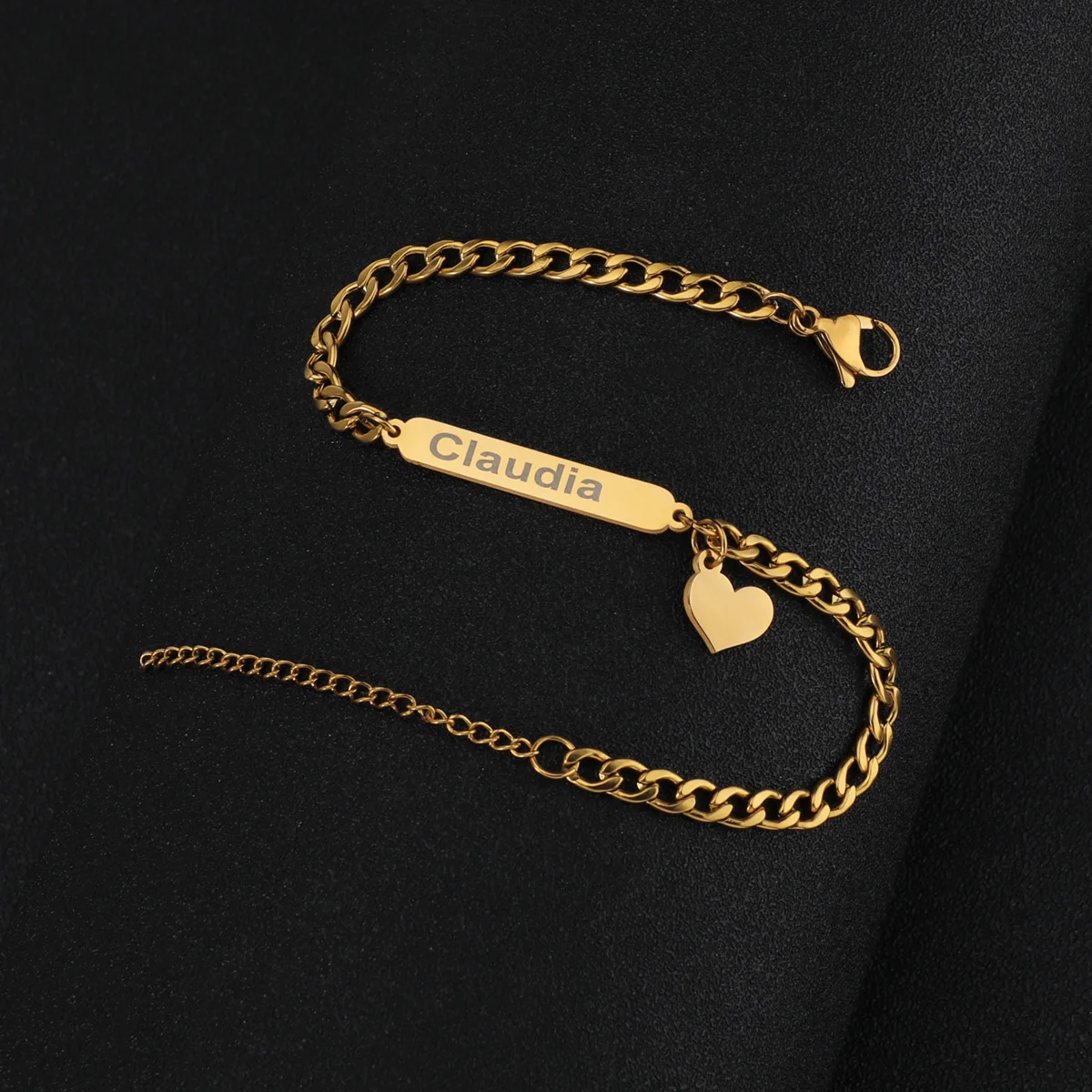 Customized Engrave Children's Name Bracelets for Kids Baby Women Stainless Steel Personalized Name Heart Bracelet Jewelry Gift
Customized Engrave Children's Name Bracelets for Kids Baby Women Stainless Steel Personalized Name Heart Bracelet Jewelry Gift