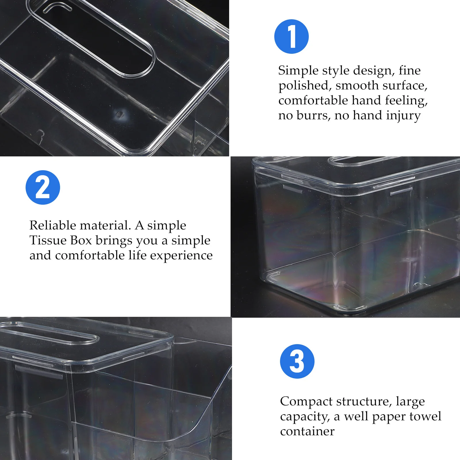 Desktop Tissue Box Holder Cover Rectangular Plastic Napkin Dispenser Paper Towel Case for Home Office Car Bathroom Desktop
Desktop Tissue Box Holder Cover Rectangular Plastic Napkin Dispenser Paper Towel Case for Home Office Car Bathroom Desktop