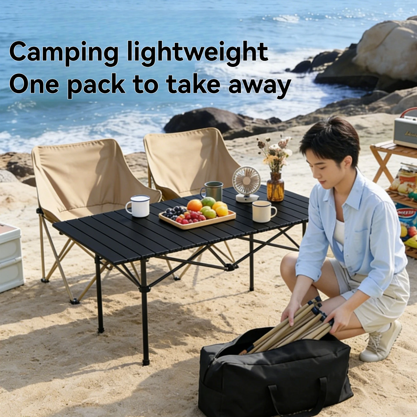 Outdoor folding table picnic table portable barbecue equipment camping table car camping Chicken rolls table
Outdoor folding table picnic table portable barbecue equipment camping table car camping Chicken rolls table