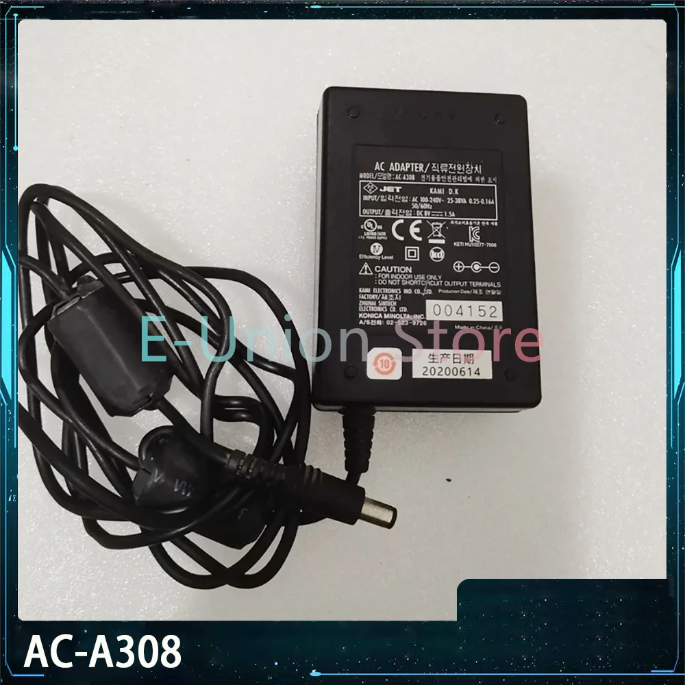 AC-A308 Power Adapter Input AC100-240V Output 8V 1.5A
AC-A308 Power Adapter Input AC100-240V Output 8V 1.5A