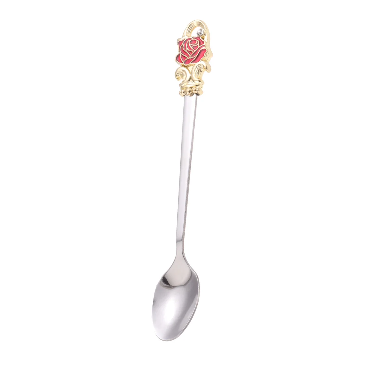 Enamel Coffee Spoon Stainless Steel Floral Handle Dessert Scoop Red Rose For Tea Ice Cream Kitchen Stirring Tool
Enamel Coffee Spoon Stainless Steel Floral Handle Dessert Scoop Red Rose For Tea Ice Cream Kitchen Stirring Tool