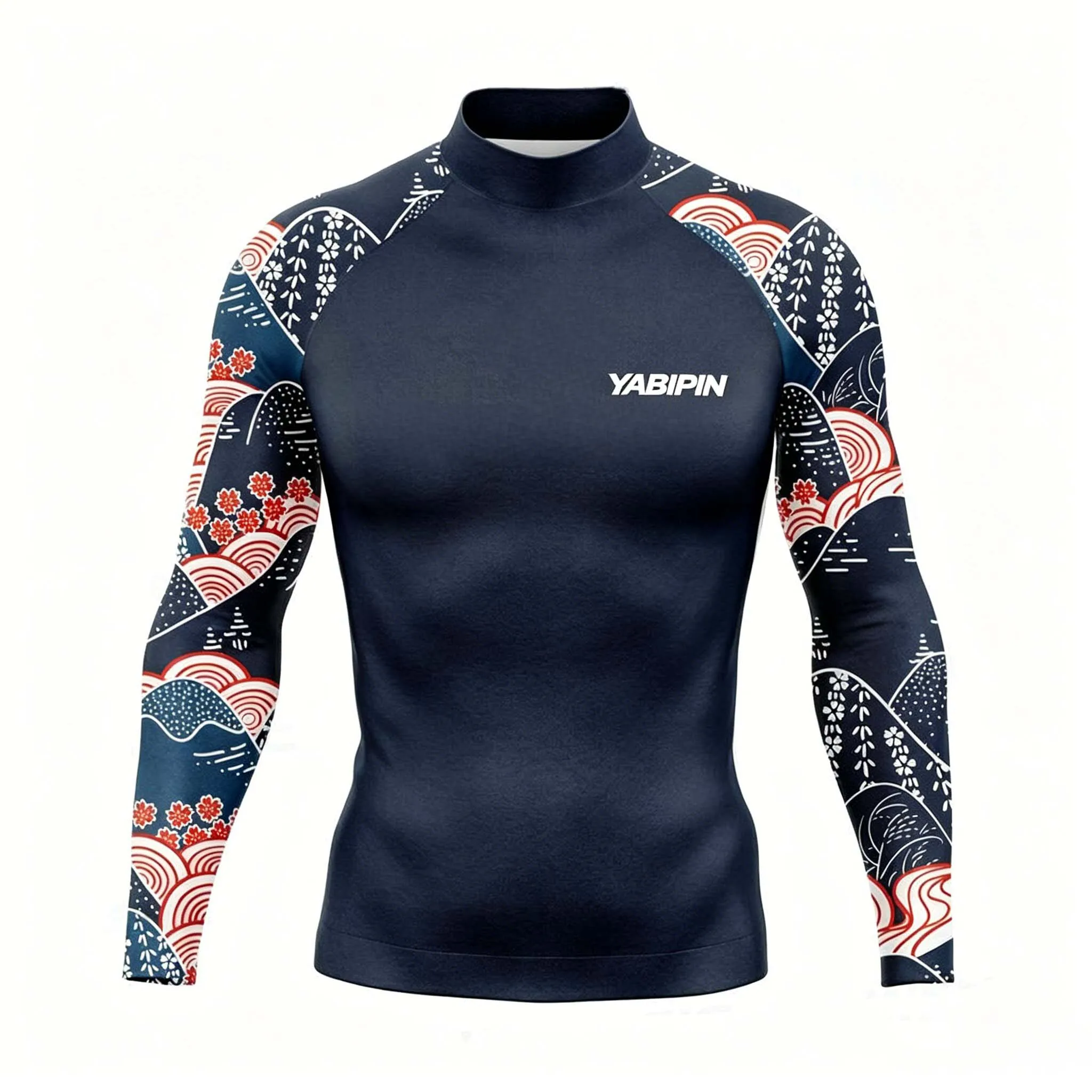 Men's Long Sleeve Mock Neck Rashguard Swim Shirt Quick Dry Breathable for Surfing Beach Fishing
Men's Long Sleeve Mock Neck Rashguard Swim Shirt Quick Dry Breathable for Surfing Beach Fishing