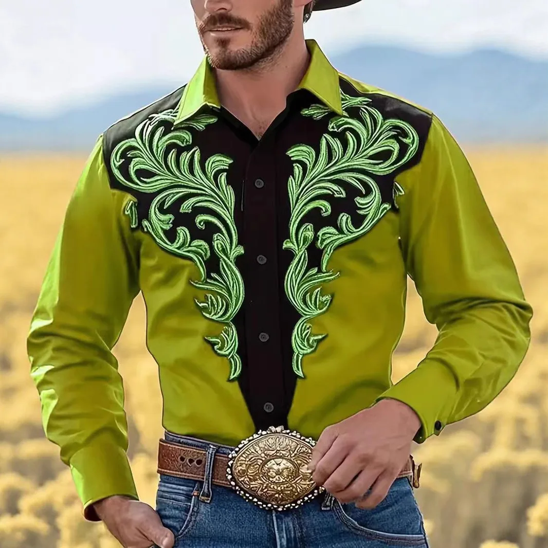 2026 Mens Tribal Pattern Long Sleeve Shirt Black Western Cowboy Style Slim Fit Casual Fashion Party Event Tops
2026 Mens Tribal Pattern Long Sleeve Shirt Black Western Cowboy Style Slim Fit Casual Fashion Party Event Tops