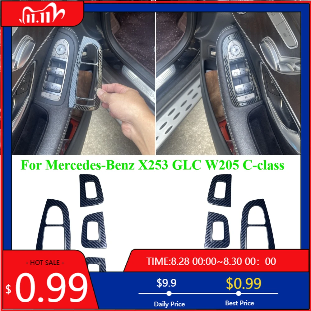 Внутренние наклейки с левым/правым рулем для Mercedes-Benz X253 GLC W205 C-класса, внутренняя модифицированная отделка панели переключателя окна подъема двери
Внутренние наклейки с левым/правым рулем для Mercedes-Benz X253 GLC W205 C-класса, внутренняя модифицированная отделка панели переключателя окна подъема двери
