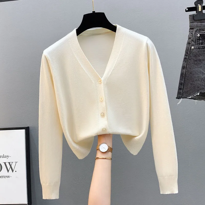 Вязаный свитер-кардиган для женщин, модный белый свитер с V-образным вырезом, вязаный кардиган, женские топы с длинным рукавом, Sueter Feminino Q3394
Вязаный свитер-кардиган для женщин, модный белый свитер с V-образным вырезом, вязаный кардиган, женские топы с длинным рукавом, Sueter Feminino Q3394