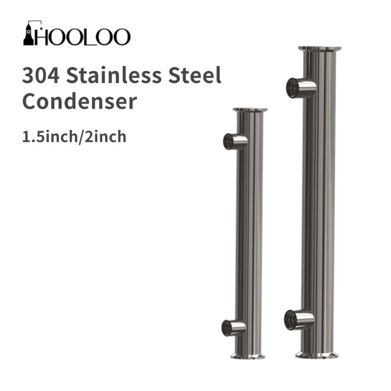 HOOLOO 1"/2" Distiller Condenser Reflux Dephlegmator 304 Sanitary Stainless Steel For Moonshine Still
HOOLOO 1"/2" Distiller Condenser Reflux Dephlegmator 304 Sanitary Stainless Steel For Moonshine Still