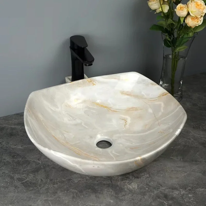 Modern design pattern countertop ceramic marble basin popular hand sink home hotel hygiene use easy to install
Modern design pattern countertop ceramic marble basin popular hand sink home hotel hygiene use easy to install