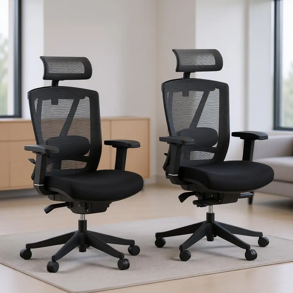 Ergonomic Office Chair Pro - Adjustable Lumbar Support, Swivel with Wheels, Comfortable for Long Hours & Gaming
Ergonomic Office Chair Pro - Adjustable Lumbar Support, Swivel with Wheels, Comfortable for Long Hours & Gaming